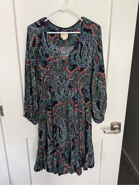 Anthropologie Maeve Floral Midi Dress, Size M